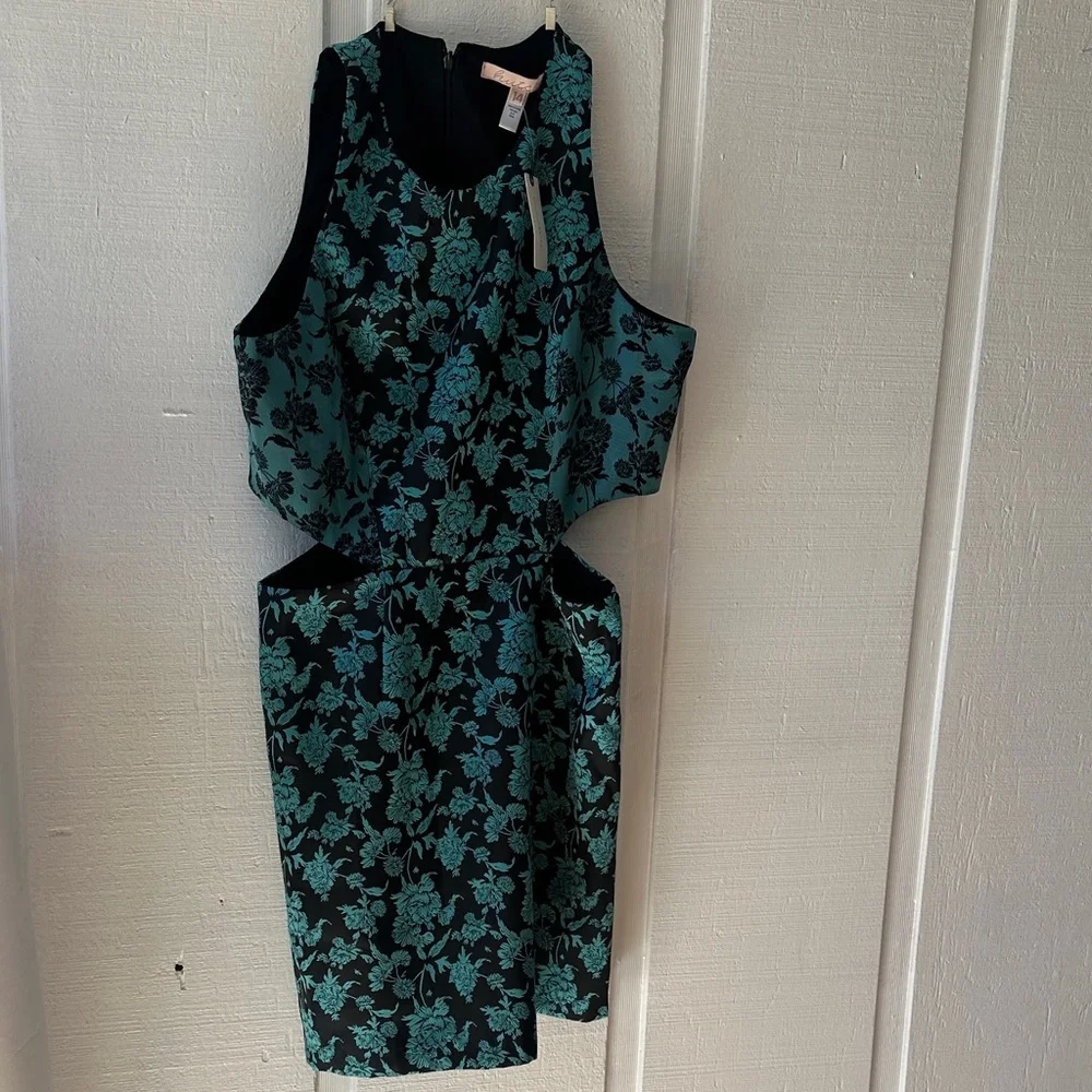 Anthropologie Hutch Floral Cutout Dress Wedding Guest Cocktail Size 14 NWT - Picture 1 of 5